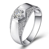 CC Men Rings Bridegroom Wedding Jewelry Engagement Hombre Ring