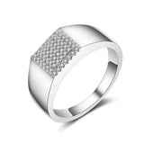CC Men Rings Love Promise Gentleman Bridegroom Couple Wedding Jewelry CC685