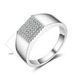 CC Men Rings Love Promise Gentleman Bridegroom Couple Wedding Jewelry CC685