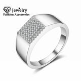 CC Men Rings Love Promise Gentleman Bridegroom Couple Wedding Jewelry CC685