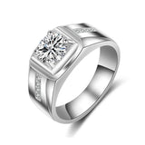 CC Men Rings Sterling Fine Jewelry Engagement Wedding Ring for Couple