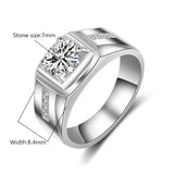 CC Men Rings Sterling Fine Jewelry Engagement Wedding Ring for Couple
