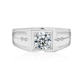 Sterling Silver Zirconia Couple Rings Wedding Party Jewelry CC675