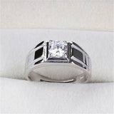CC Men Rings for Wedding Engagement Couple Accessories Adjustable Size Open Ring