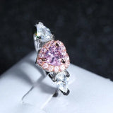 Pink Heart CZ Jewelry Set Princess CC917