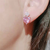 Pink Heart CZ Jewelry Set Princess CC917