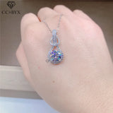 CZ Bridal Wedding Pendant Necklace for Women 1ct