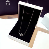 Star CZ Pendant Necklace Bridal Wedding Jewelry CCN709