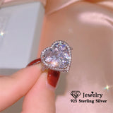 Adjustable Heart Fine Jewelry Ring Set CC3231