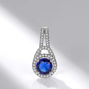 CZ Stone Colorful Pendant for Women Wedding Engagement