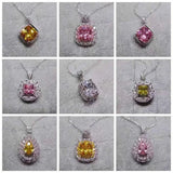 CZ Stone Colorful Pendant for Women Wedding Engagement