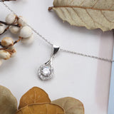 CZ Stone Colorful Pendant for Women Wedding Engagement