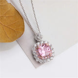 CZ Stone Colorful Pendant for Women Wedding Engagement
