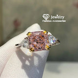 Pink Cubic Zircon Stone Wedding Jewelry for Women CC1665
