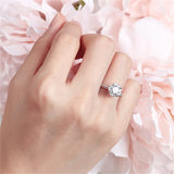 Zirconia Stone Bridal Wedding Engagement Ring