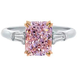 Pink AAAAA Shine Stone Romantic Engagement Wedding Ring for Women