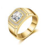 CC Men's Wedding Ring Gentlemen Bridegroom Engagement Party Jewelry CC673