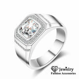 CC Men's Wedding Ring Gentlemen Bridegroom Engagement Party Jewelry CC673