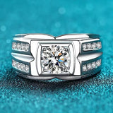 CC Men's Engagement Ringen Bridegroom Wedding Jewelry Love Promise