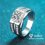 CC Men's Engagement Ringen Bridegroom Wedding Jewelry Love Promise
