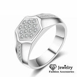 CC Rings For Men Stamp Wedding Jewelry Engagement Hombre Ring