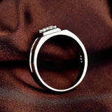 Men's Wedding Engagement Ring Fine Jewelry Love Promise Drop Couple Accessories