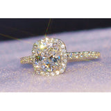 CC Wedding Engagement Ring Bridal Jewelry Anillos CC595