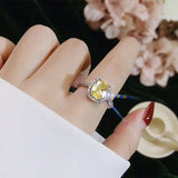 CC Wedding Engagement Ring Bridal Jewelry Anillos CC595
