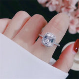CC Wedding Engagement Ring Bridal Jewelry Anillos CC595
