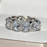 Bridal Wedding Oval CZ Engagement Ring CC3122