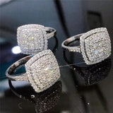Square Engagement Party Ring Fine Jewelry for Women