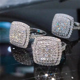 Square Engagement Party Ring Fine Jewelry for Women