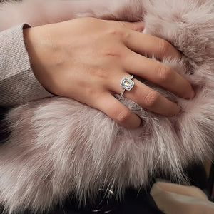 CZ Silver Engagement Ring Wedding Bridal Jewelry CC3123