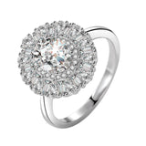 Sterling Silver CZ Rings for Women Bridal Wedding Jewelry CC1627