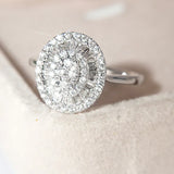 Sterling Silver CZ Rings for Women Bridal Wedding Jewelry CC1627