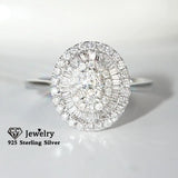 Sterling Silver CZ Rings for Women Bridal Wedding Jewelry CC1627
