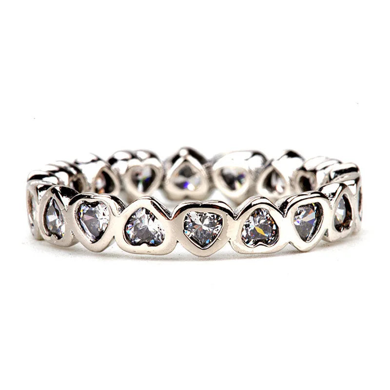 Vintage Heart To Heart Blackened Oxidation Ring