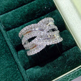CZ Wedding Ring Set for Women Men Bridal Jewelry CC3198