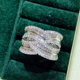 CZ Wedding Ring Set for Women Men Bridal Jewelry CC3198
