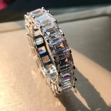 CC Silver Wedding Rhineston Rings Fine Jewelry Drop CC3130