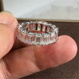 Sterling Plated CZ Wedding Engagement Ring Index Finger CC3130