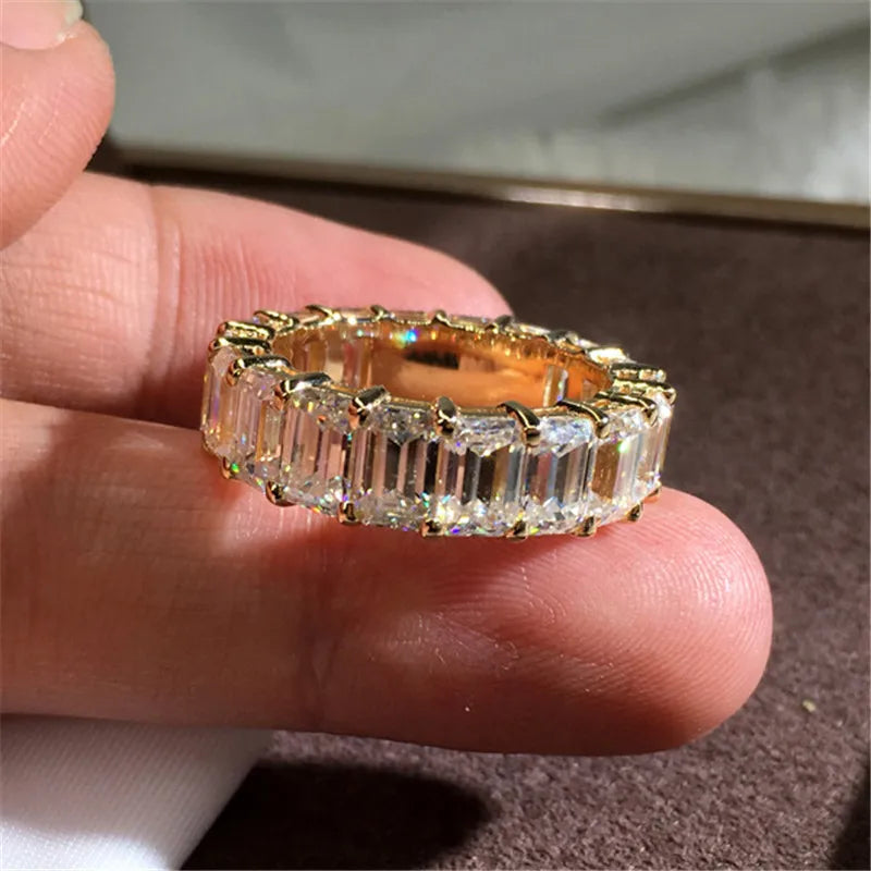 Sterling Plated CZ Wedding Engagement Ring Index Finger CC3130