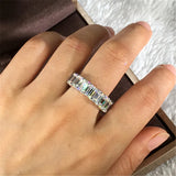 Sterling Plated CZ Wedding Engagement Ring Index Finger CC3130