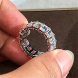 Sterling Plated CZ Wedding Engagement Ring Index Finger CC3130