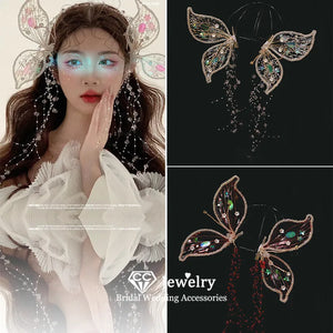 Butterfly Shape Hairpin Wedding Hair Accessories Bridal Dress Jewelry AN340
