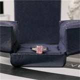 Romantic Pink CZ Stone Princess Engagement Wedding Ring for Women CC1663