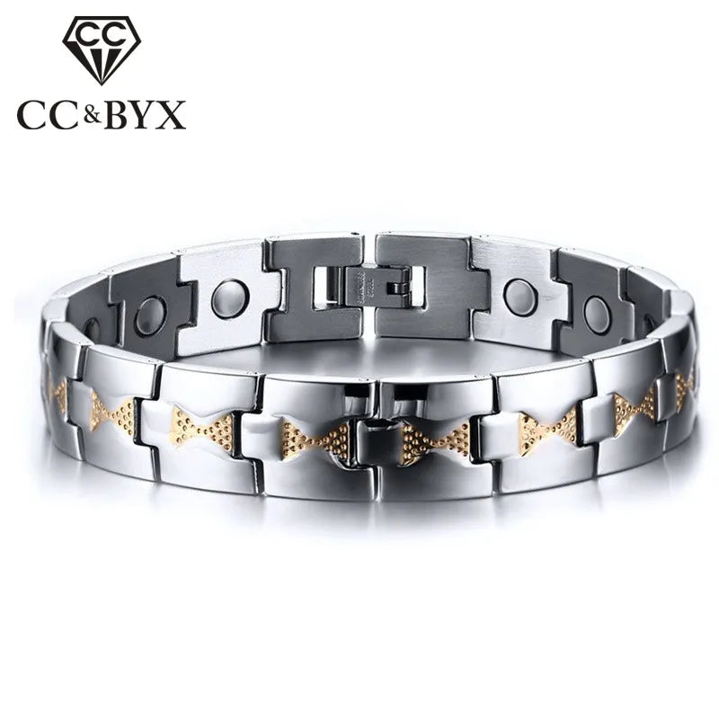 Men's Health Care Magnets Bangle Stainless Steel Jewelry