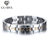 Men's Health Care Magnets Bangle Stainless Steel Jewelry