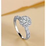 Heart Rings CZ Stone Wedding Love Jewelry CC1386