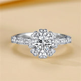 Heart Rings CZ Stone Wedding Love Jewelry CC1386